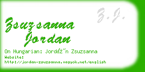 zsuzsanna jordan business card